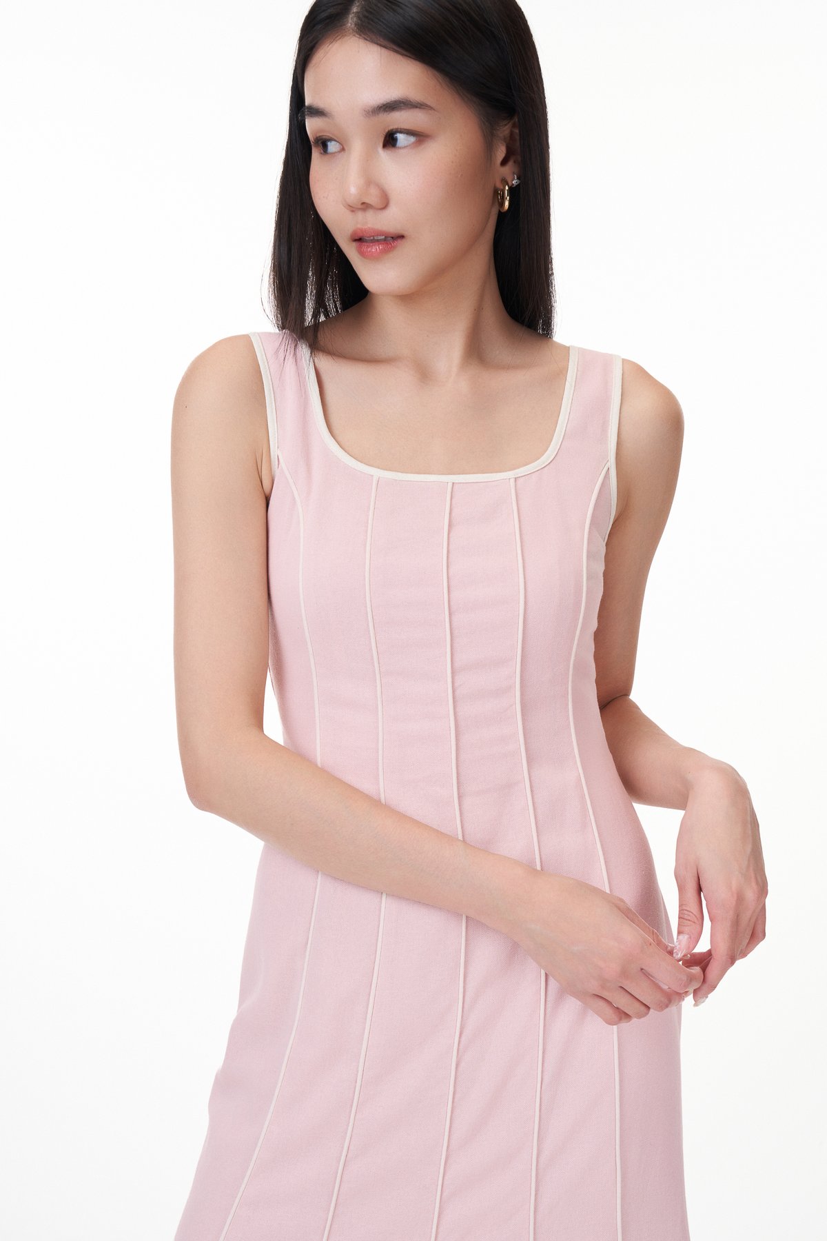 Khlole Contrast Trim Dress