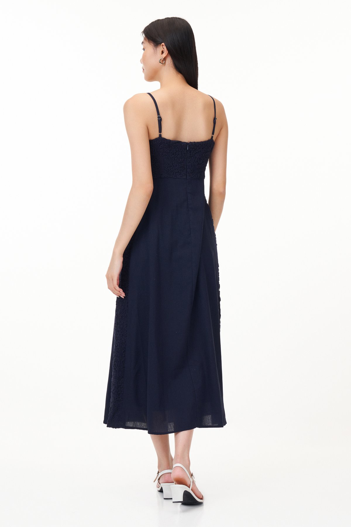 Lenda Crochet Panel Maxi Dress