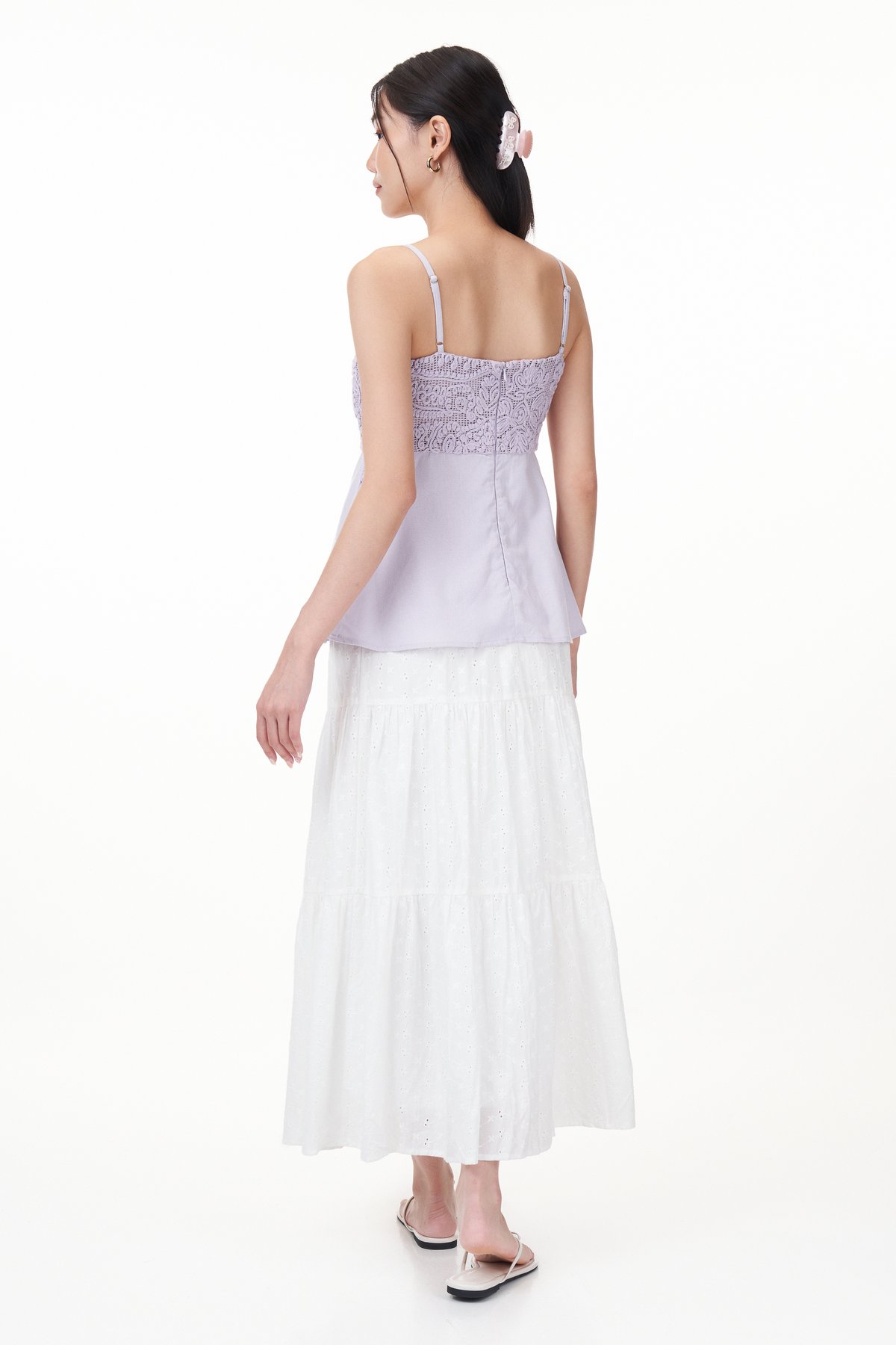 Lenda Crochet Panel Top