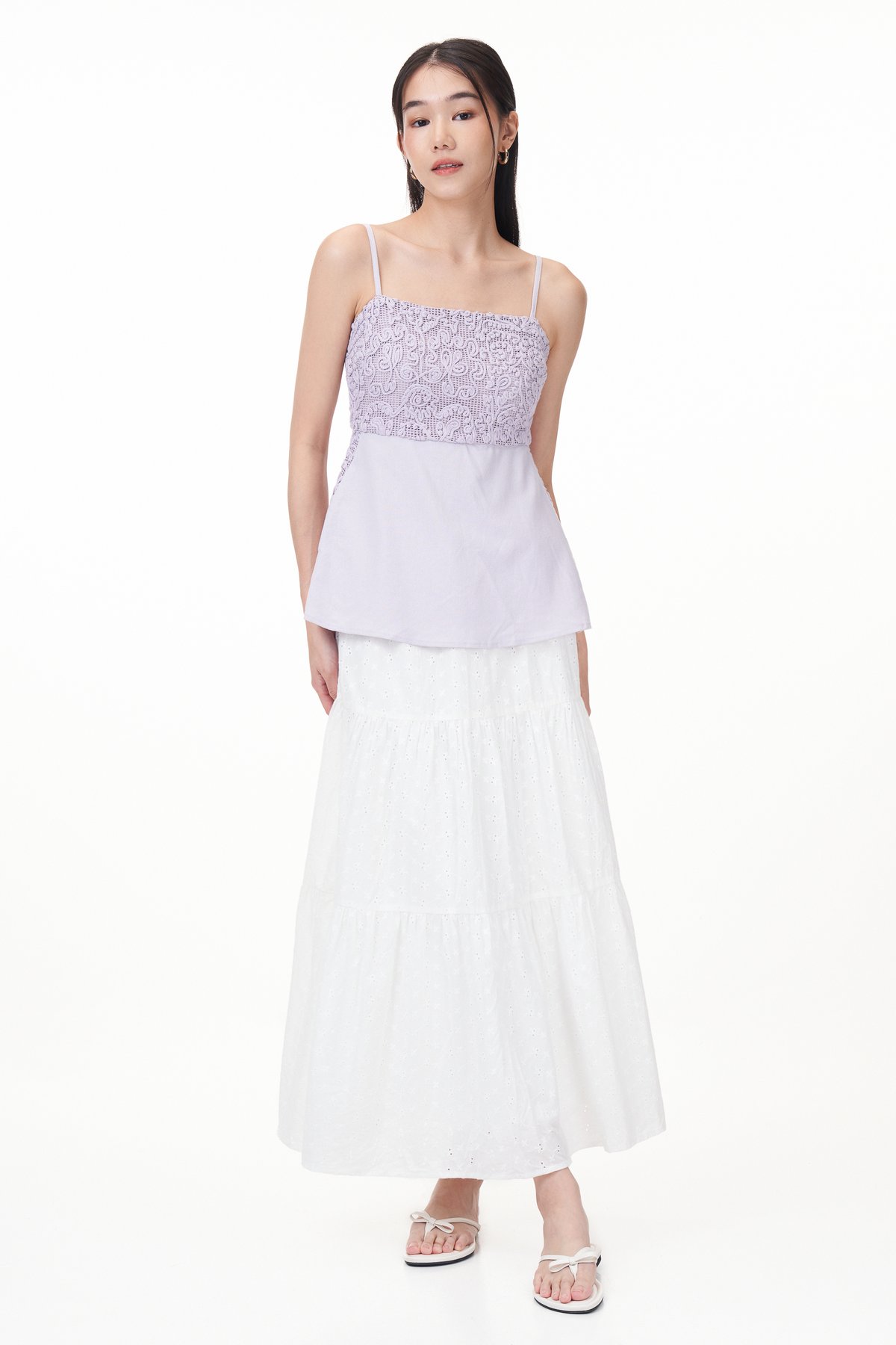 Lenda Crochet Panel Top