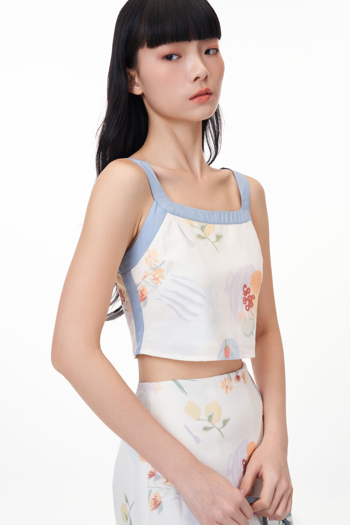 Lio Contrast Trim Top