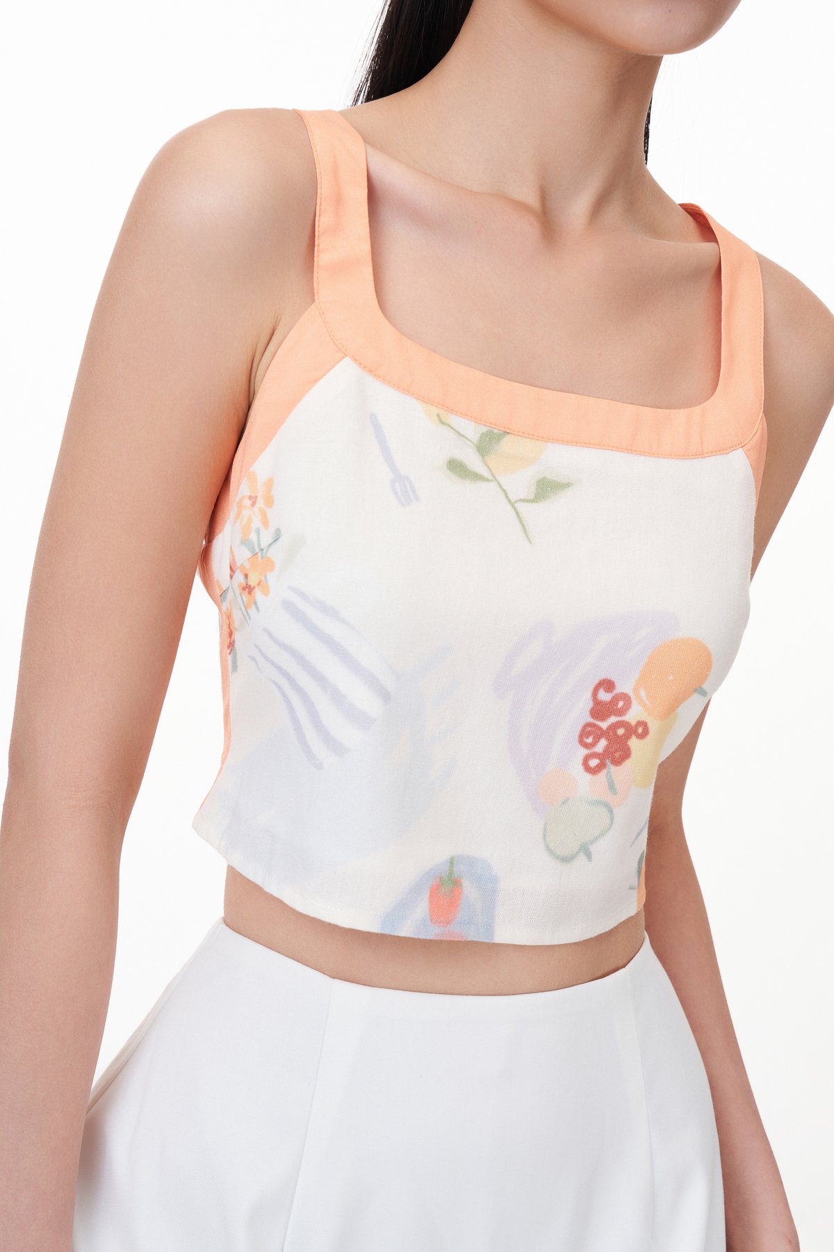 Lio Contrast Trim Top