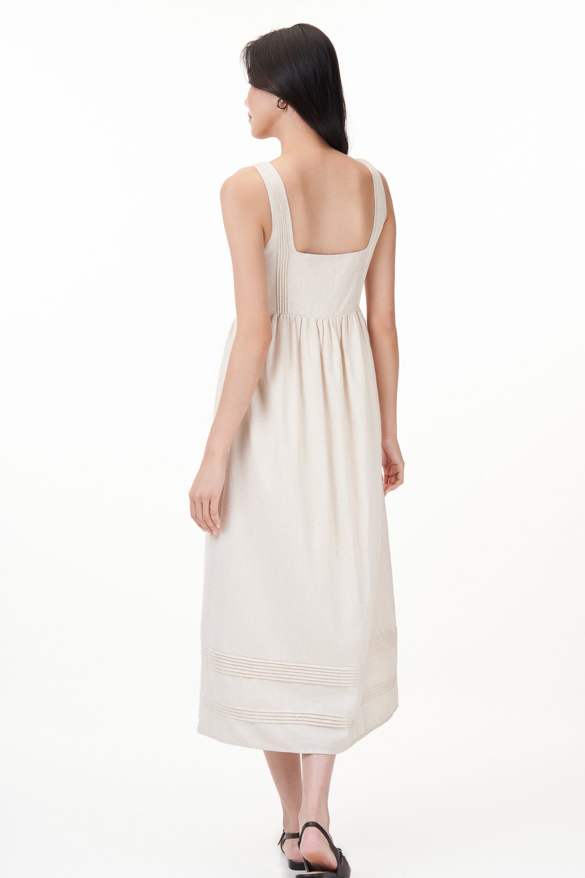 Lira Padded Side Pleats Dress