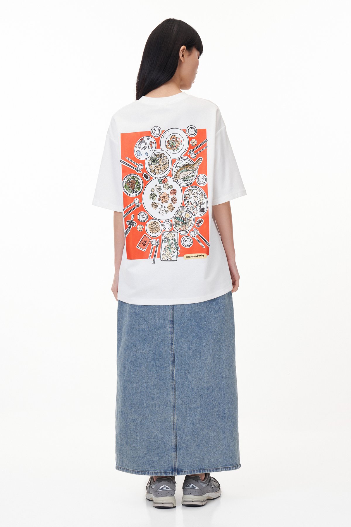 TCL X Kimberly Chan Golden Gatherings Tee (Unisex) in White