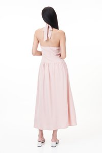 Adalla Padded Halter Midi Dress