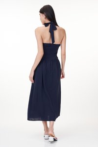 Adalla Padded Halter Midi Dress