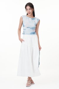 Dela Mesh Ruched Top