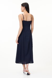 Lenda Crochet Panel Maxi Dress