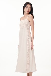 Lenda Crochet Panel Maxi Dress