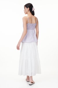 Lenda Crochet Panel Top