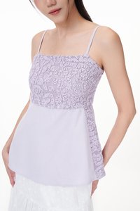 Lenda Crochet Panel Top
