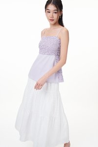Lenda Crochet Panel Top