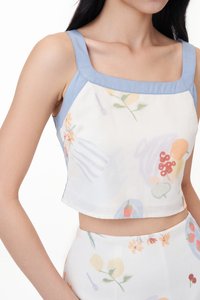 Lio Contrast Trim Top