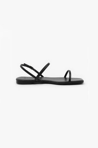 Poelin Square Flats Sandals (1cm)