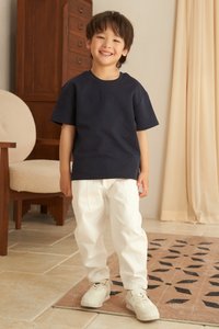 TCL X Kimberly Chan Golden Gatherings Tee (Kids) in Navy