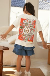  TCL X Kimberly Chan Golden Gatherings Tee (Kids) in White