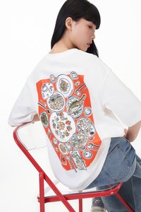 TCL X Kimberly Chan Golden Gatherings Tee (Unisex) in White