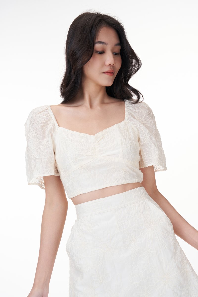 Laurel Embroidered Top