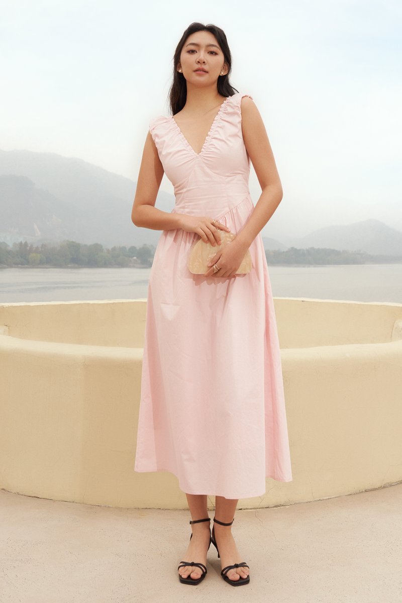 Ciera Padded Ruched Dress