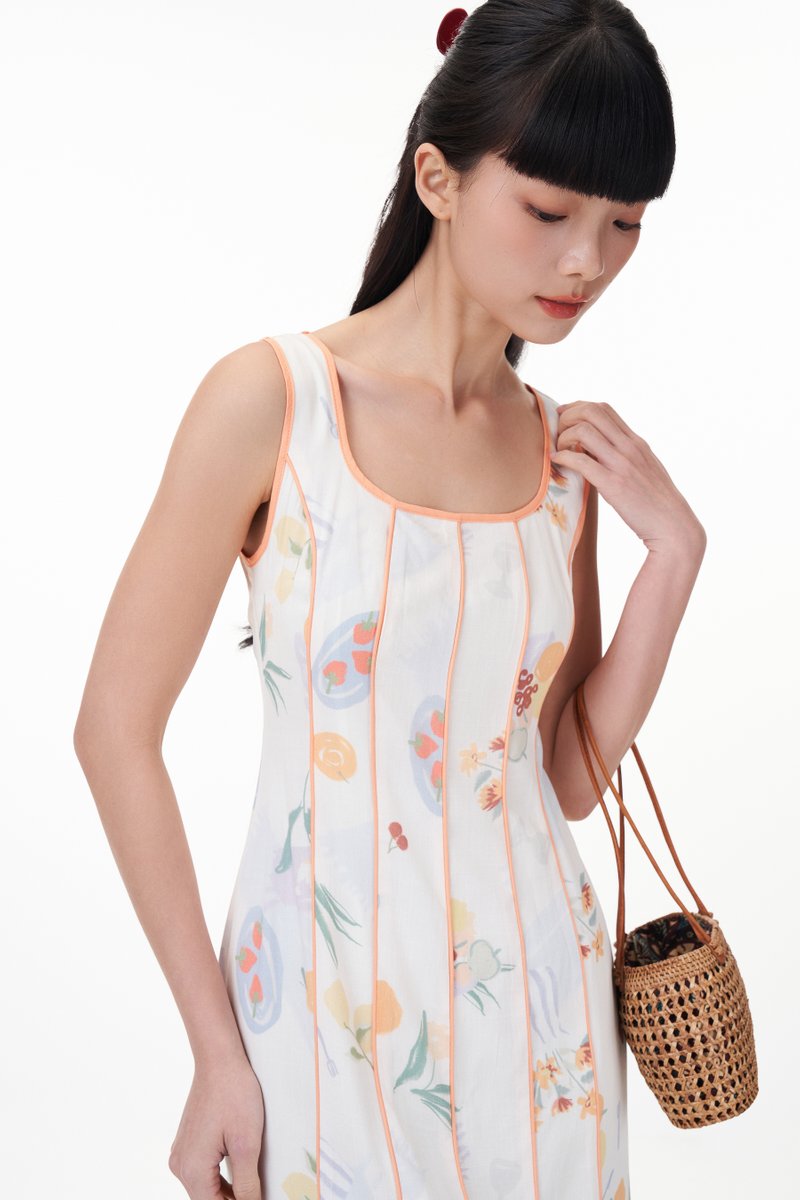 Khlole Contrast Trim Dress