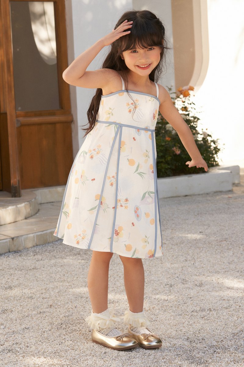 Kids' Darcie Contrast Trim Dress