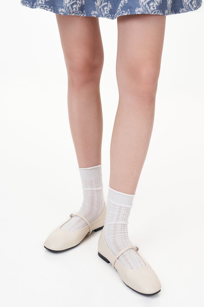 *Backorder* Nhibre Maryjane Flats (1cm)