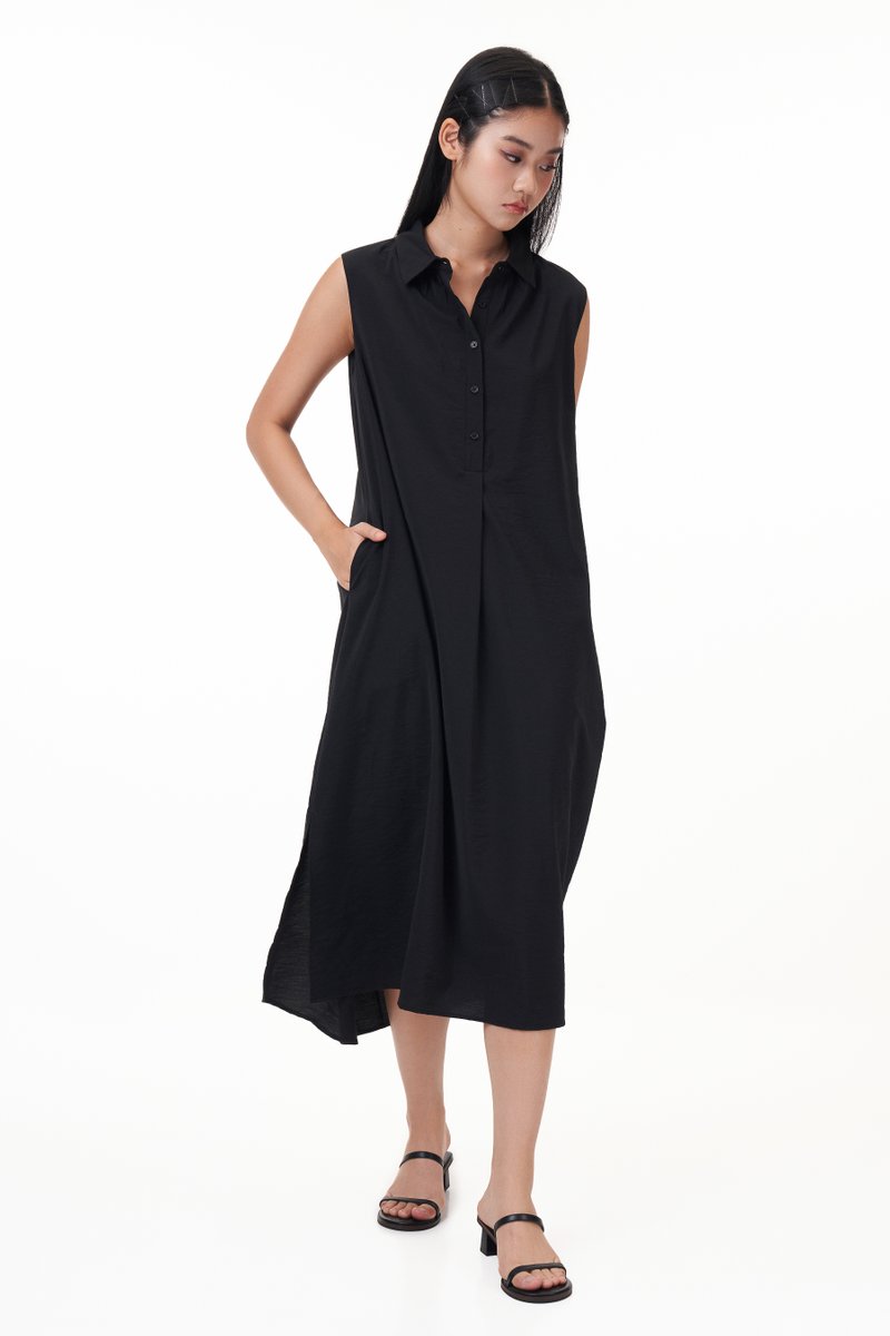 Nicole Button Down Midi Dress
