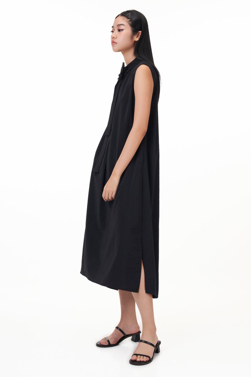 Nicole Button Down Midi Dress