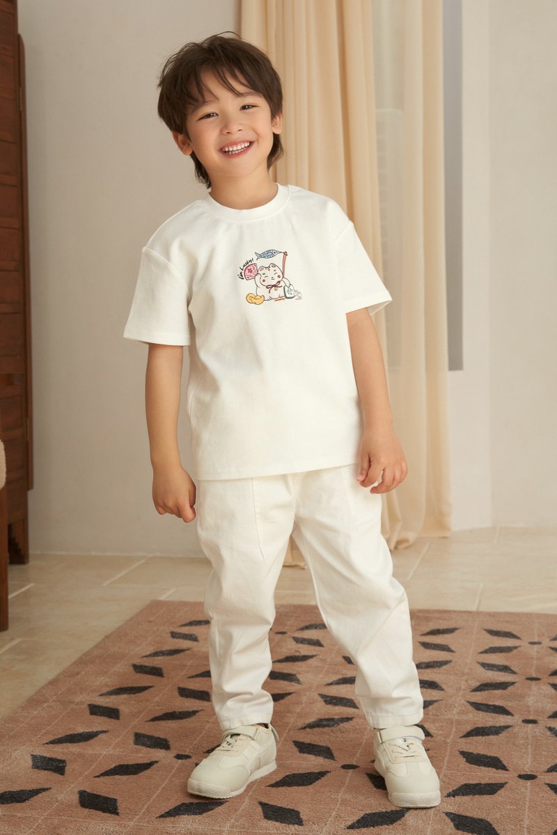TCL X Kimberly Chan I'm Lucky Fortune Cat Tee (Kids)