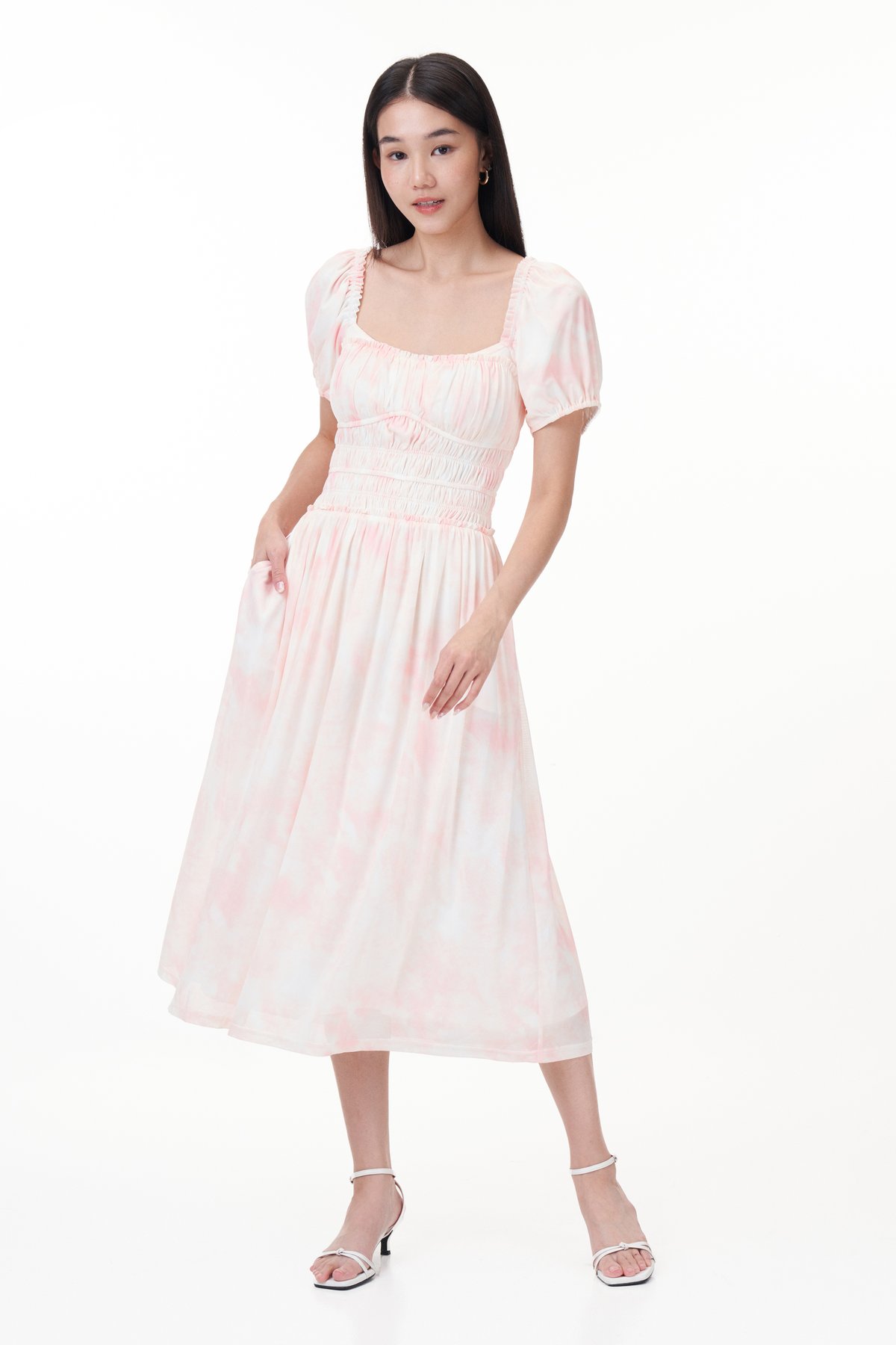 Emi Padded Mesh Dress