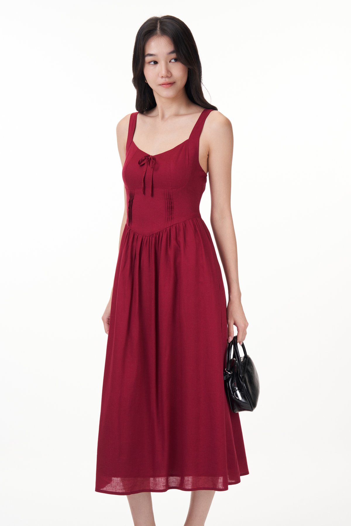 Ethea Dress in Wine