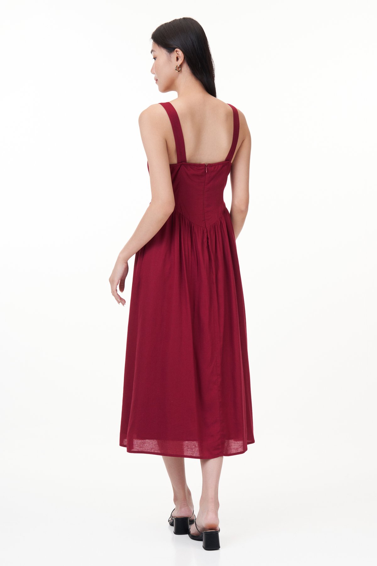 Ethea Dress in Wine