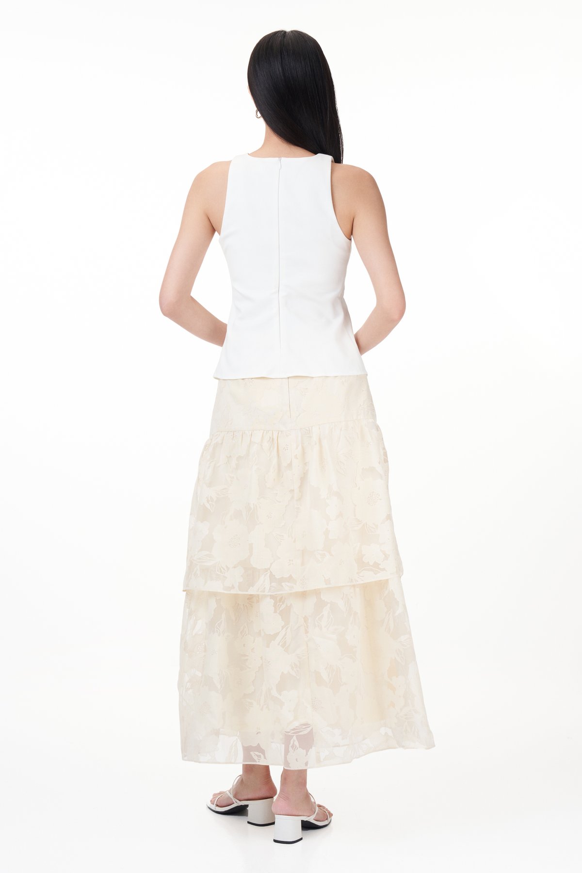 Jacques Textured Skirt in Cream