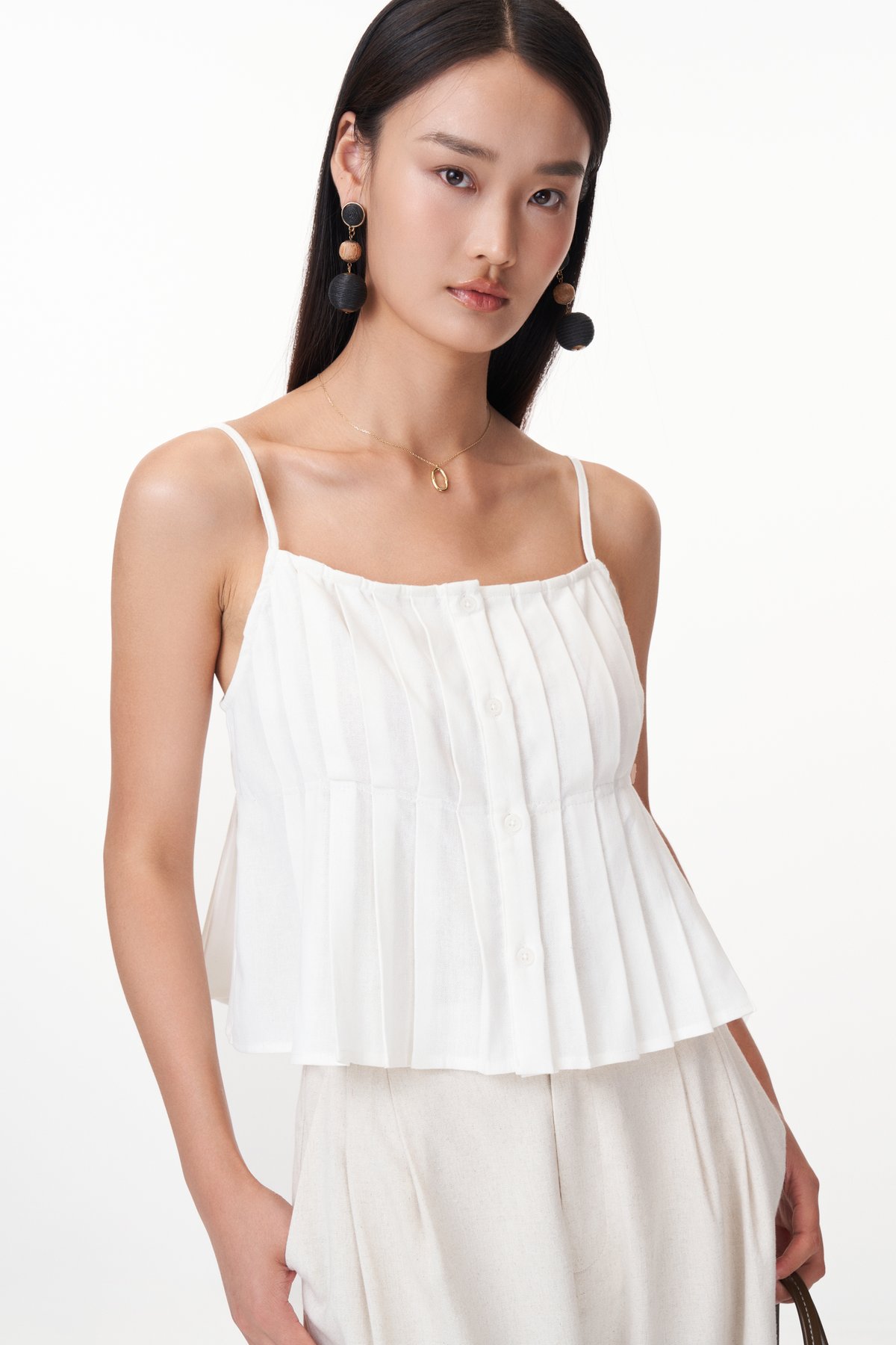 Hazel Pleated Babydoll Top