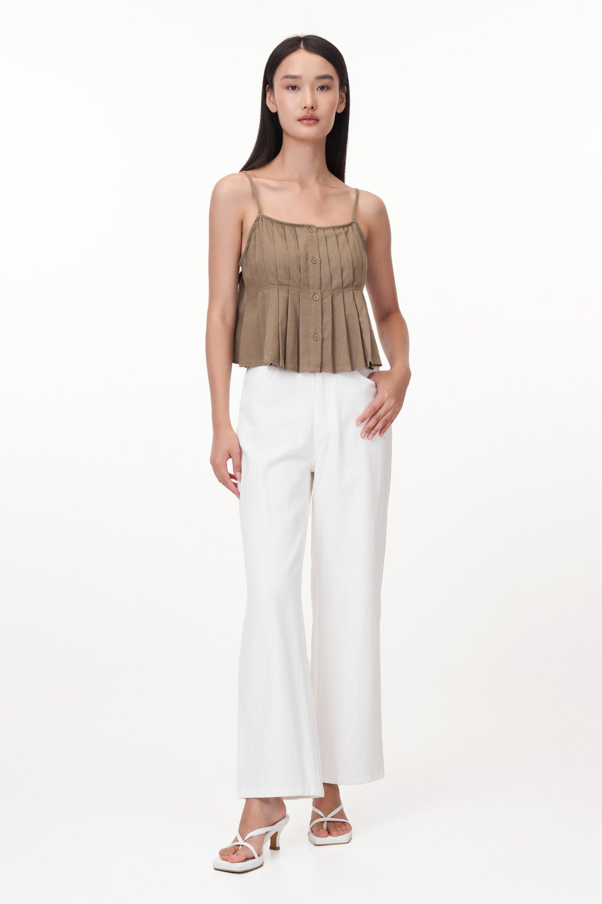 Hazel Pleated Babydoll Top