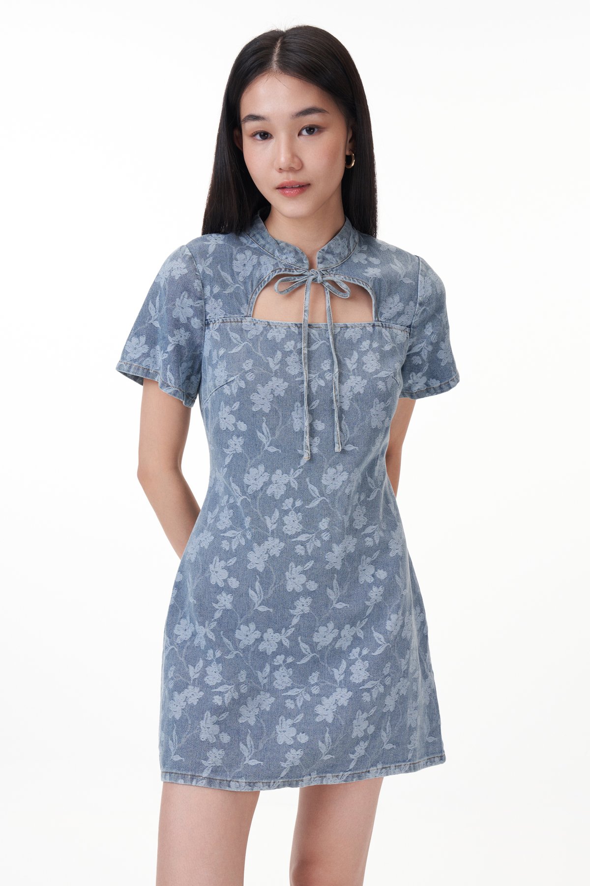 Laila Denim Dress Romper