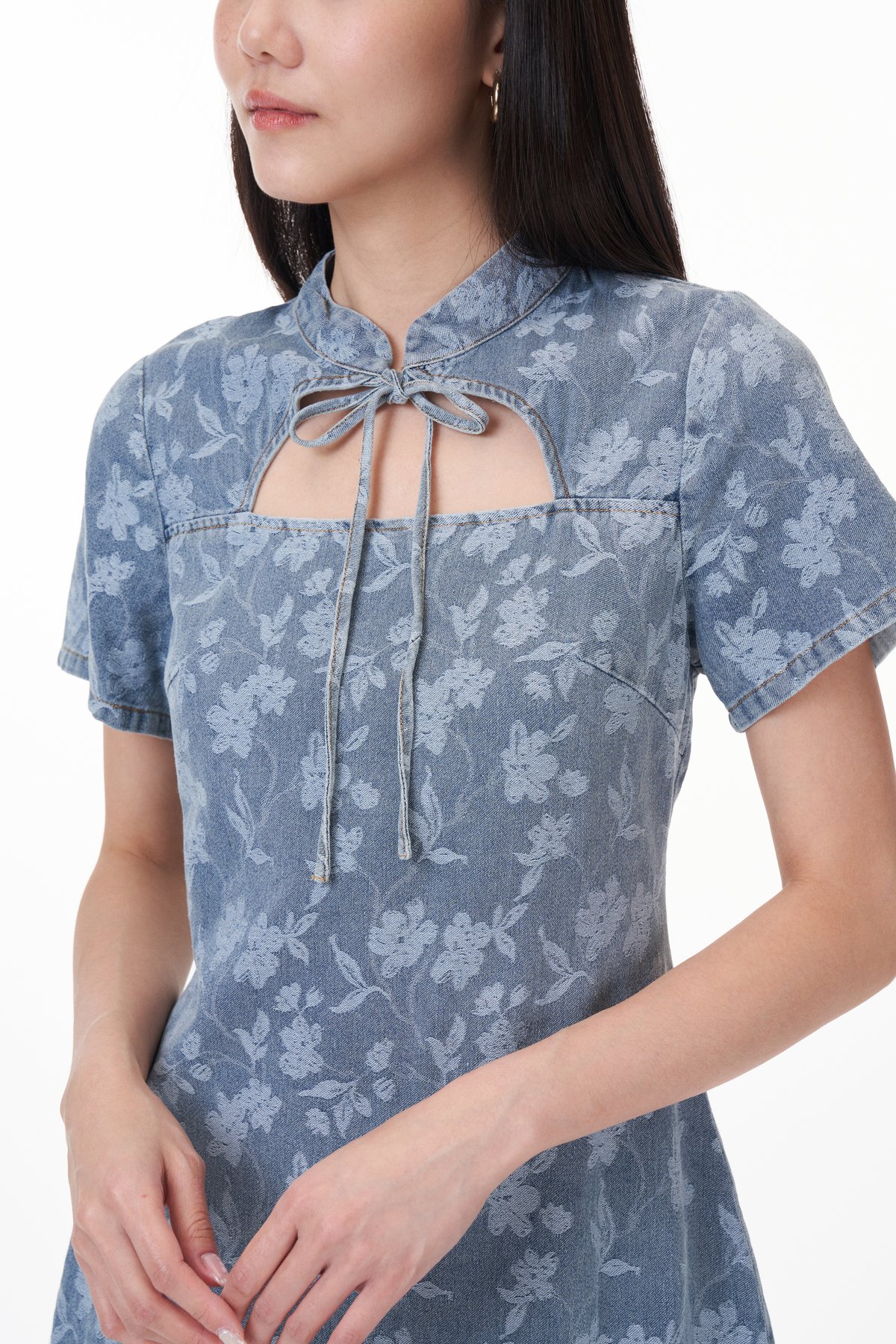 Laila Denim Dress Romper