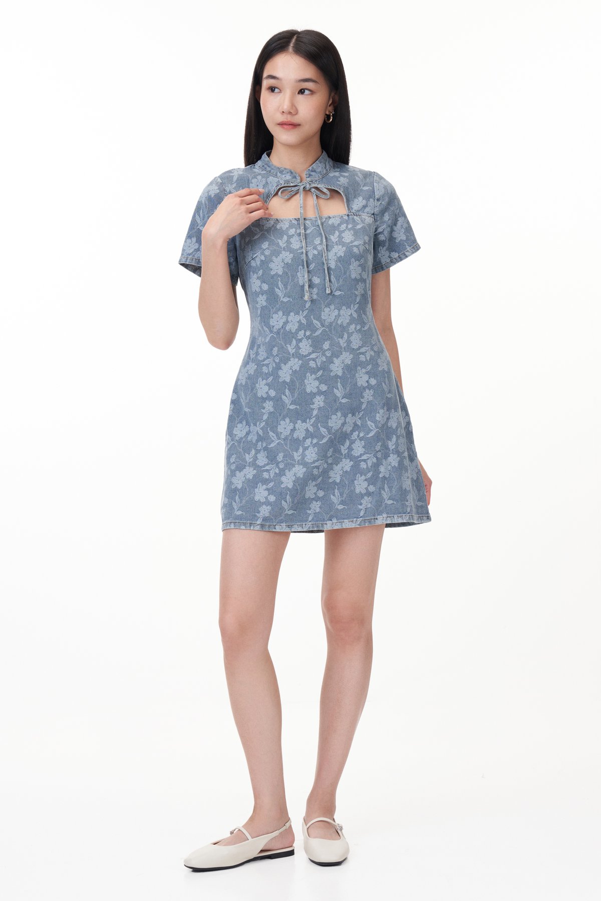 Laila Denim Dress Romper