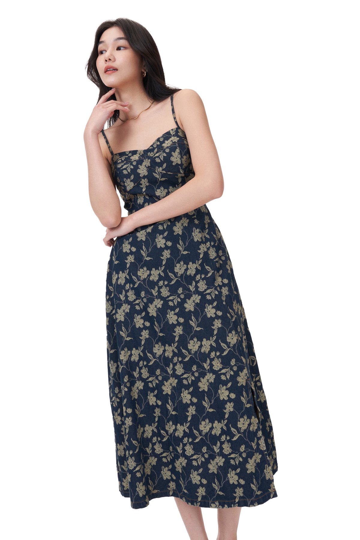 Laila Padded Denim Dress