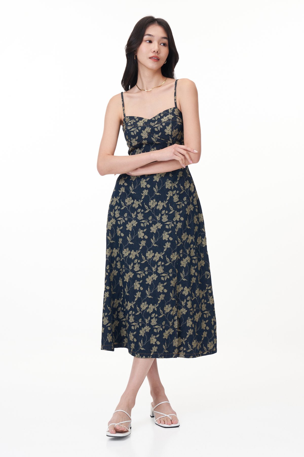 Laila Padded Denim Dress