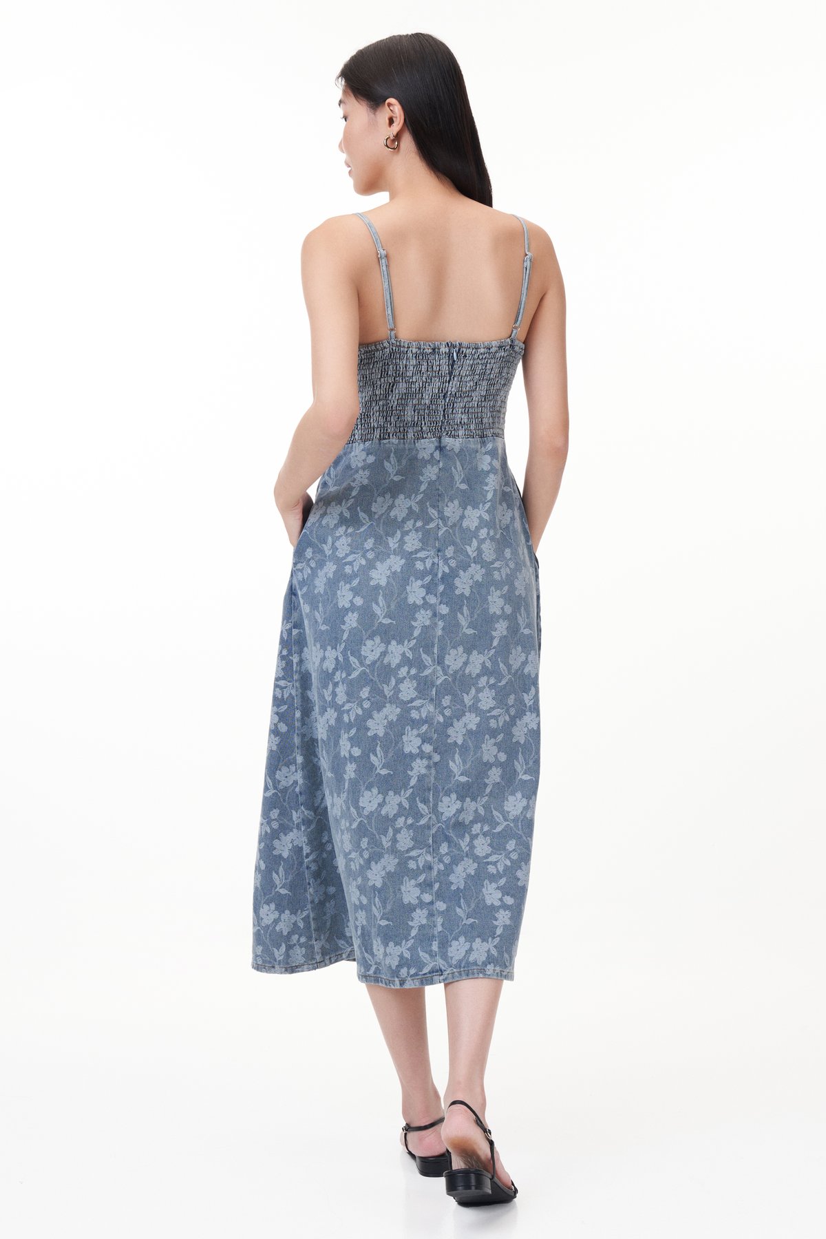 Laila Padded Denim Dress