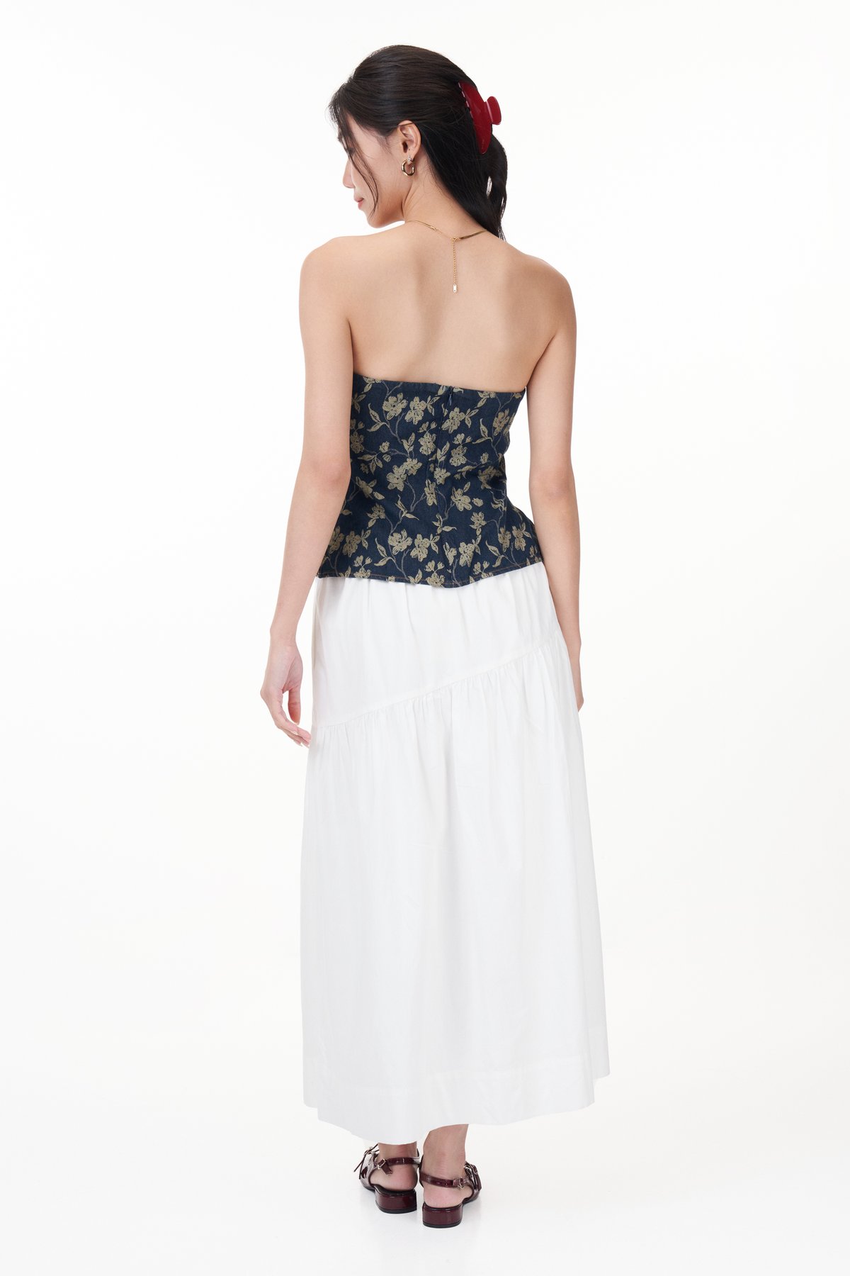 Laila Padded Denim Top