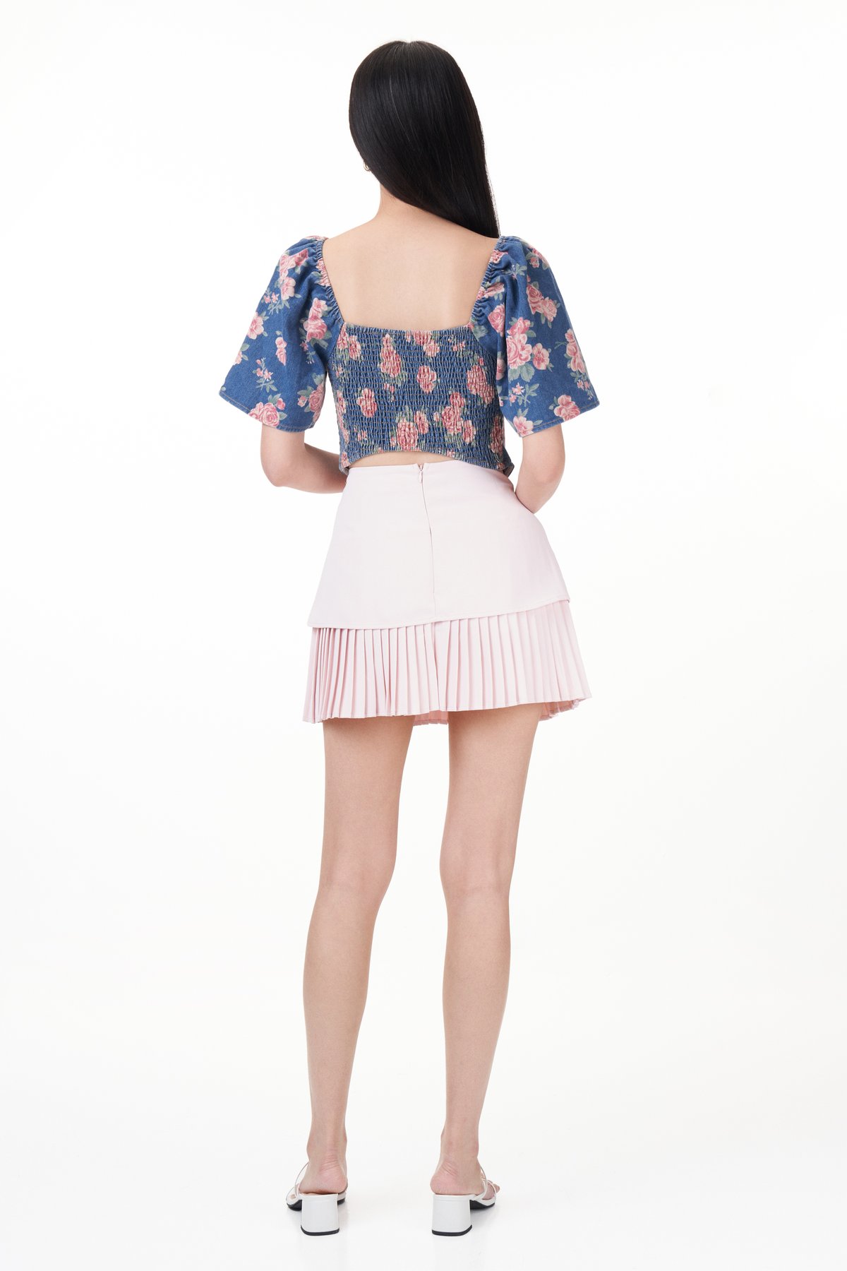 Rosie Padded Bustier Denim Top