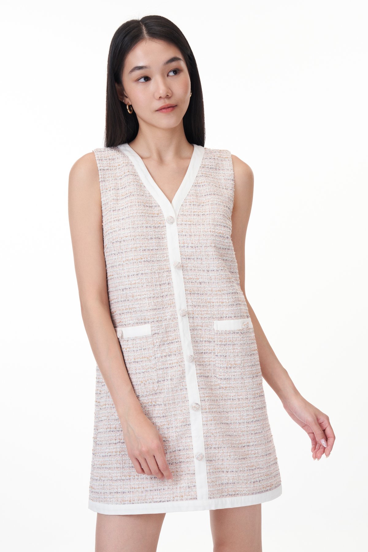 Zoie Tweed Shift Dress