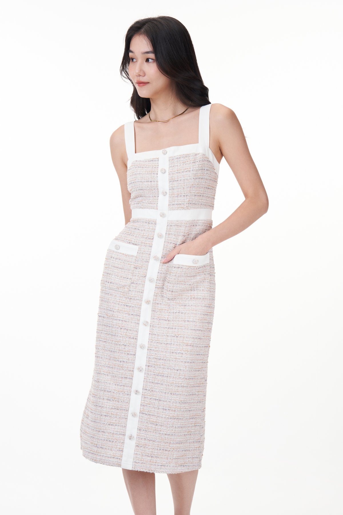 【限定品】 Zoie Tweed Midi Dress | The Closet Lover ワンピース
