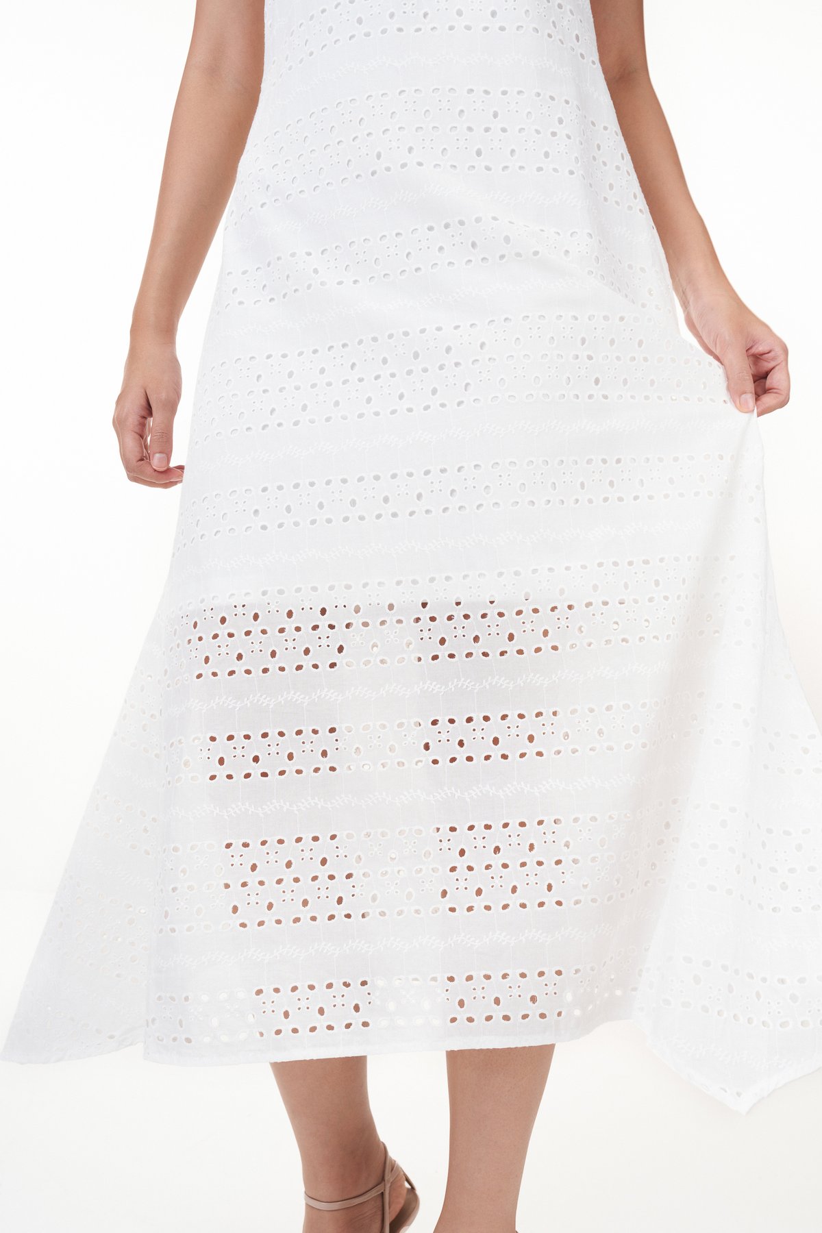 Camill Broderie Maxi Dress 