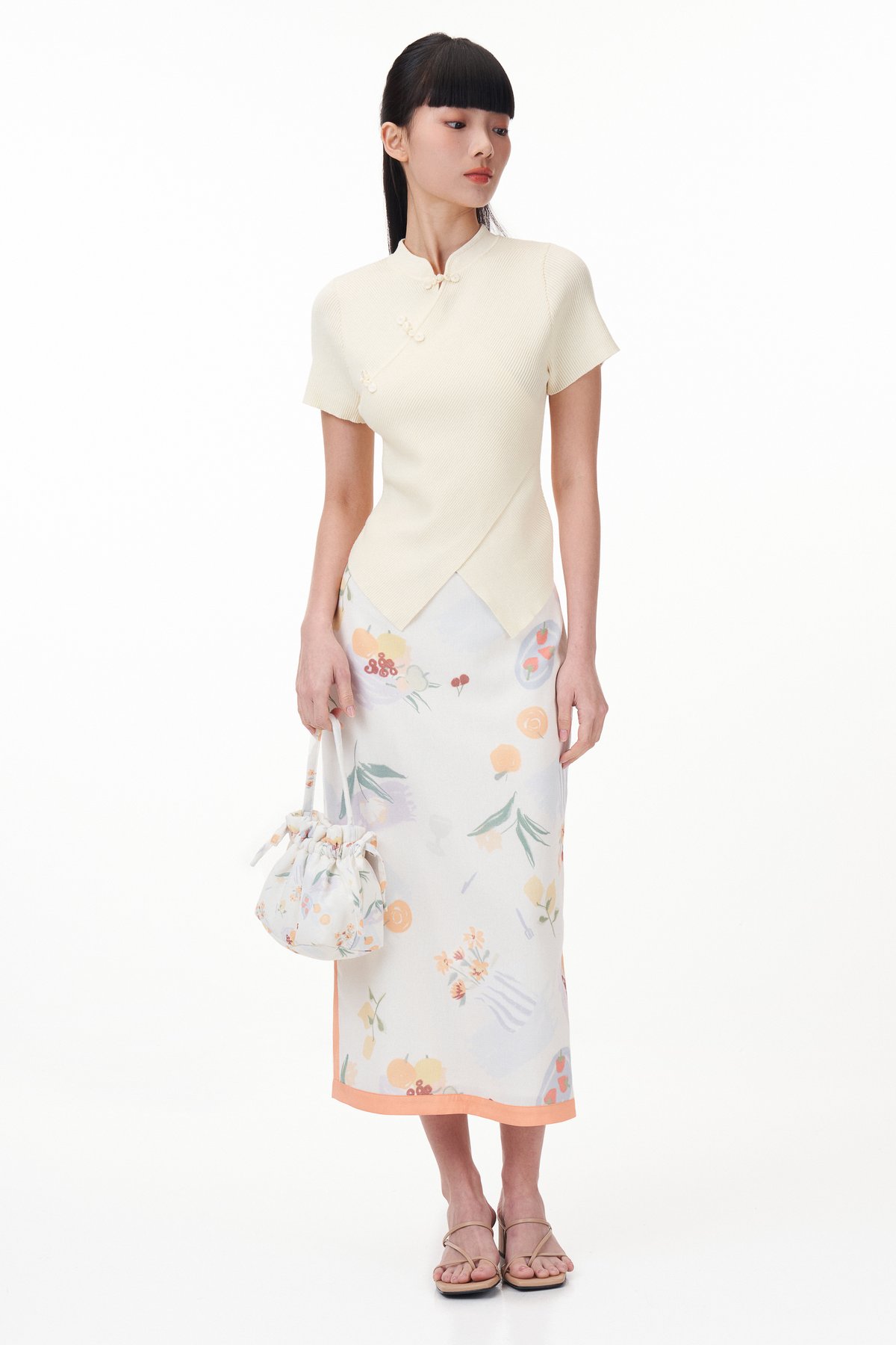 Clarice Knit Top in Yellow