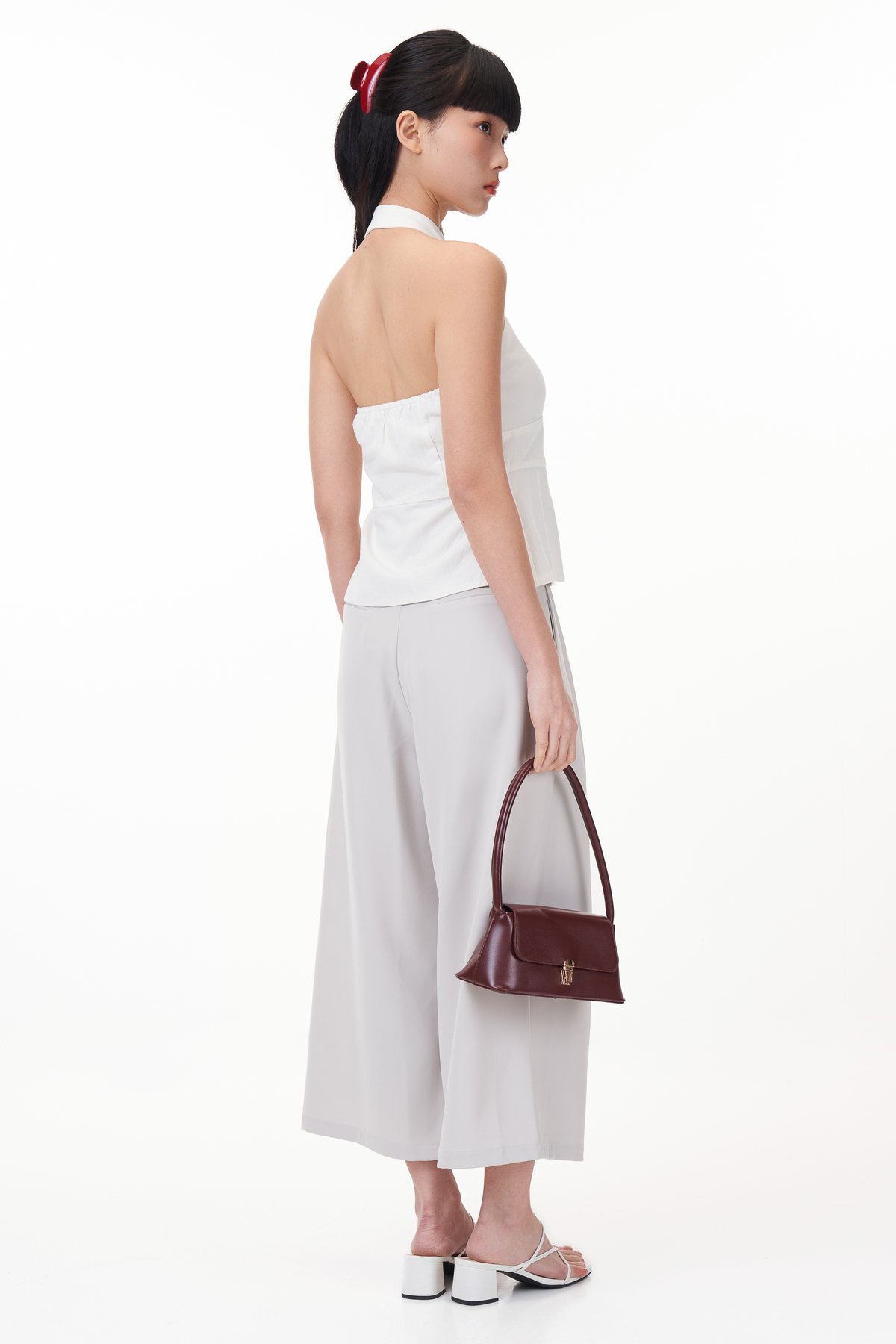Lyon Culottes in Ash Stone