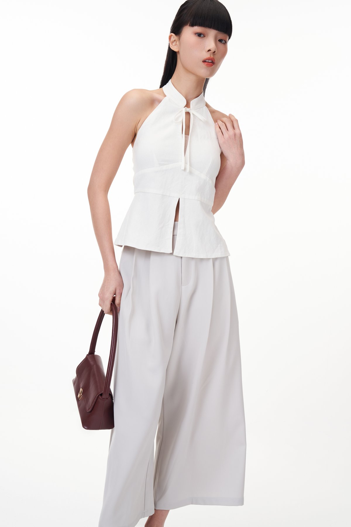 Lyon Culottes in Ash Stone