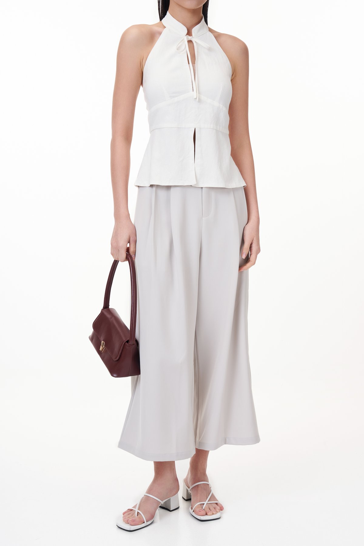 Lyon Culottes in Ash Stone